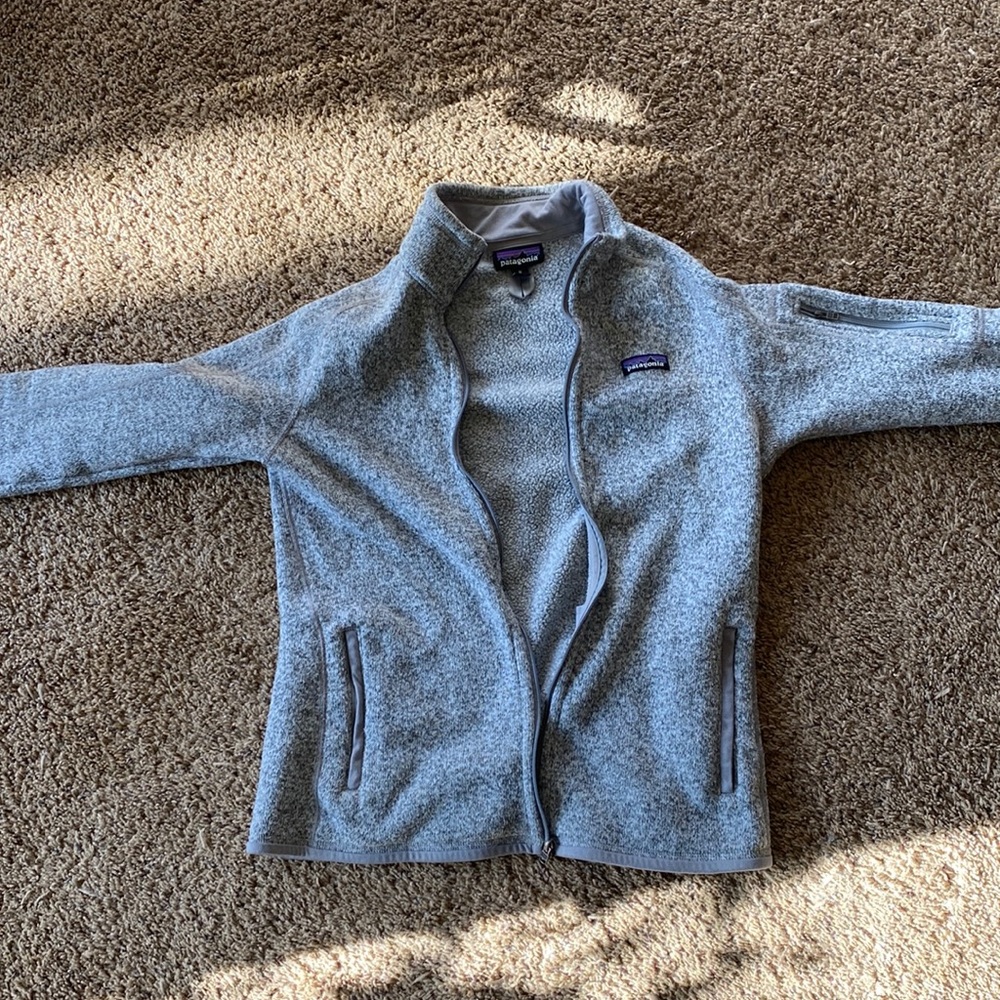 Patagonia women’s better sweater. Grey, medium.